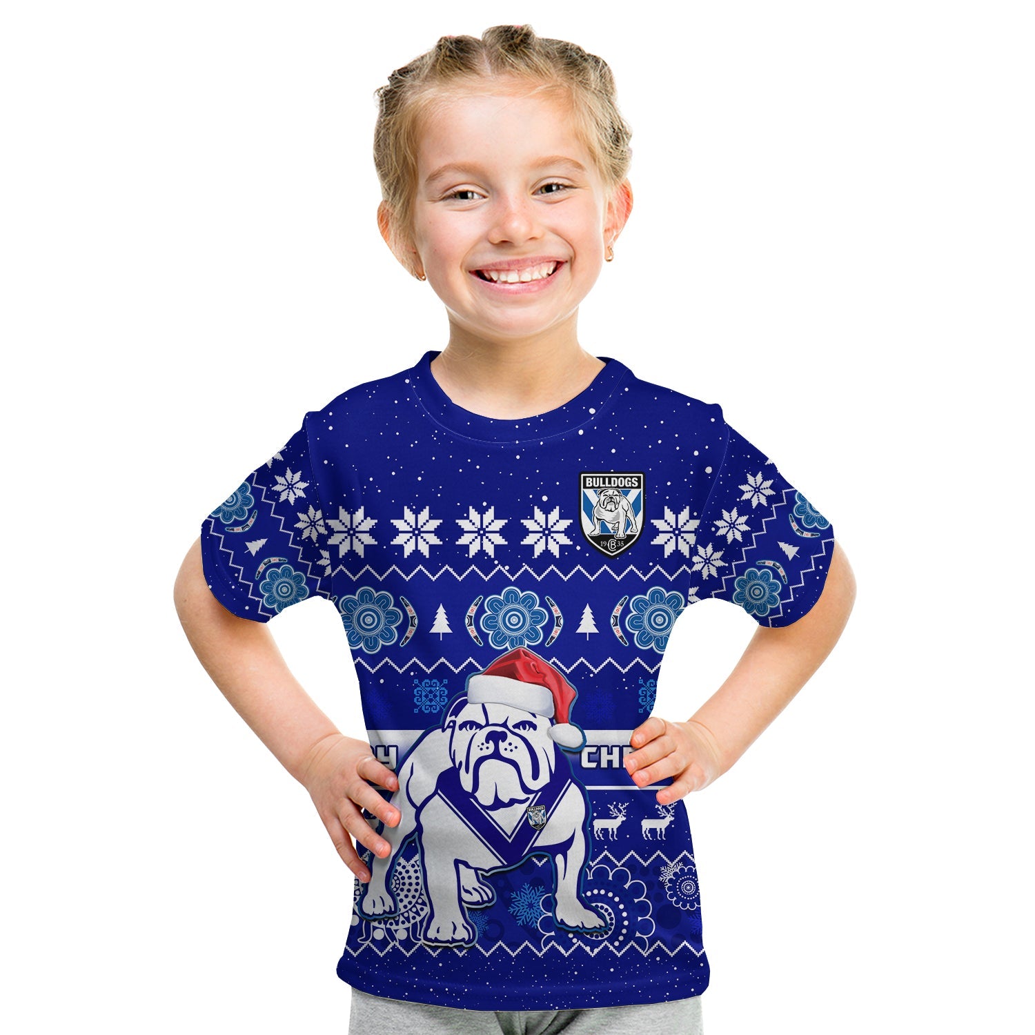 bulldogs-rugby-christmas-t-shirt-berries-merry-xmas-aboriginal-art