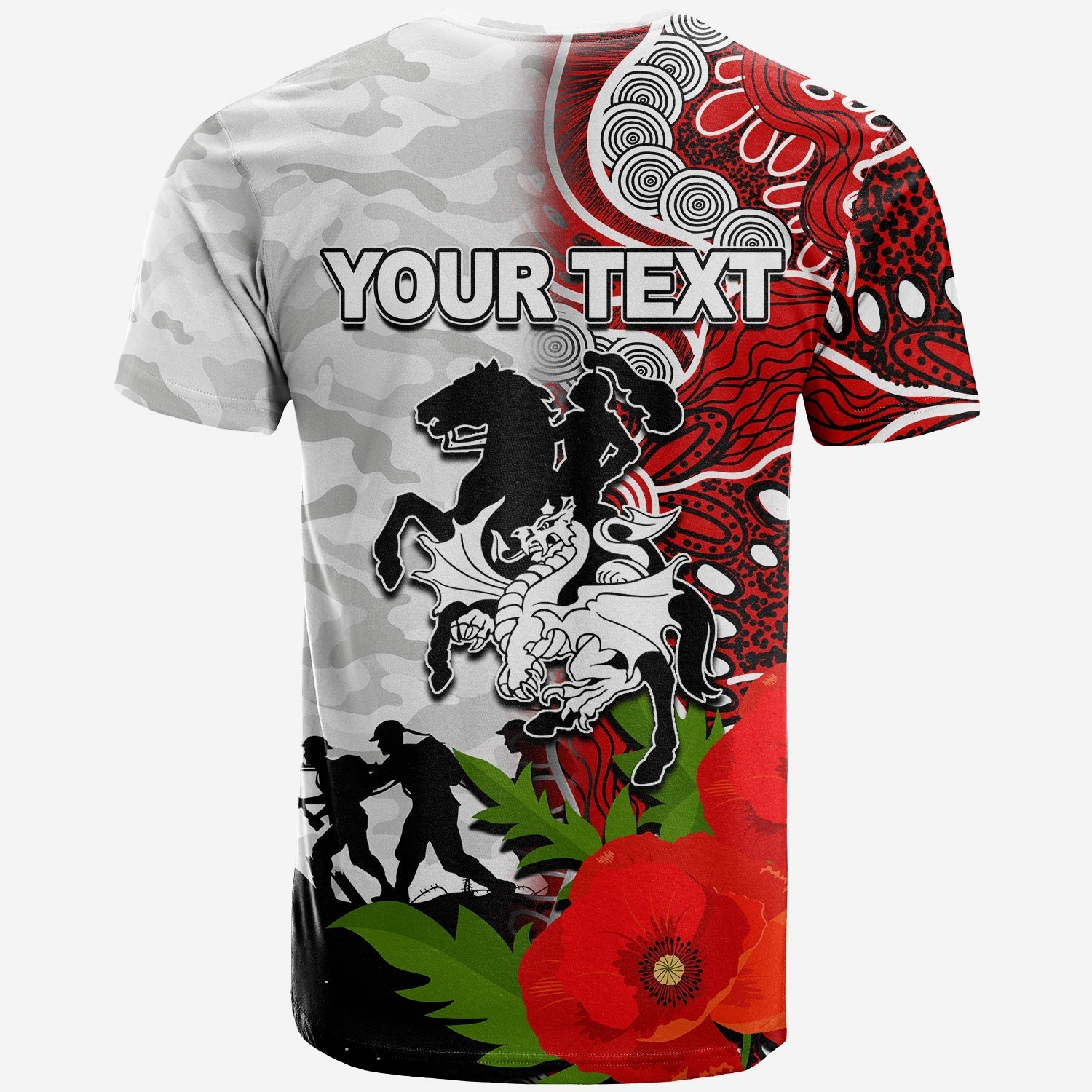 custom-personaliseddragons-anzac-day-aboriginal-mix-army-patterns-t-shirt