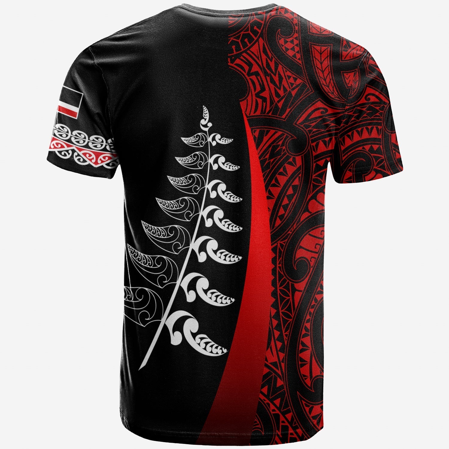 waitangi-day-t-shirt-maori-mix-fern-style-red