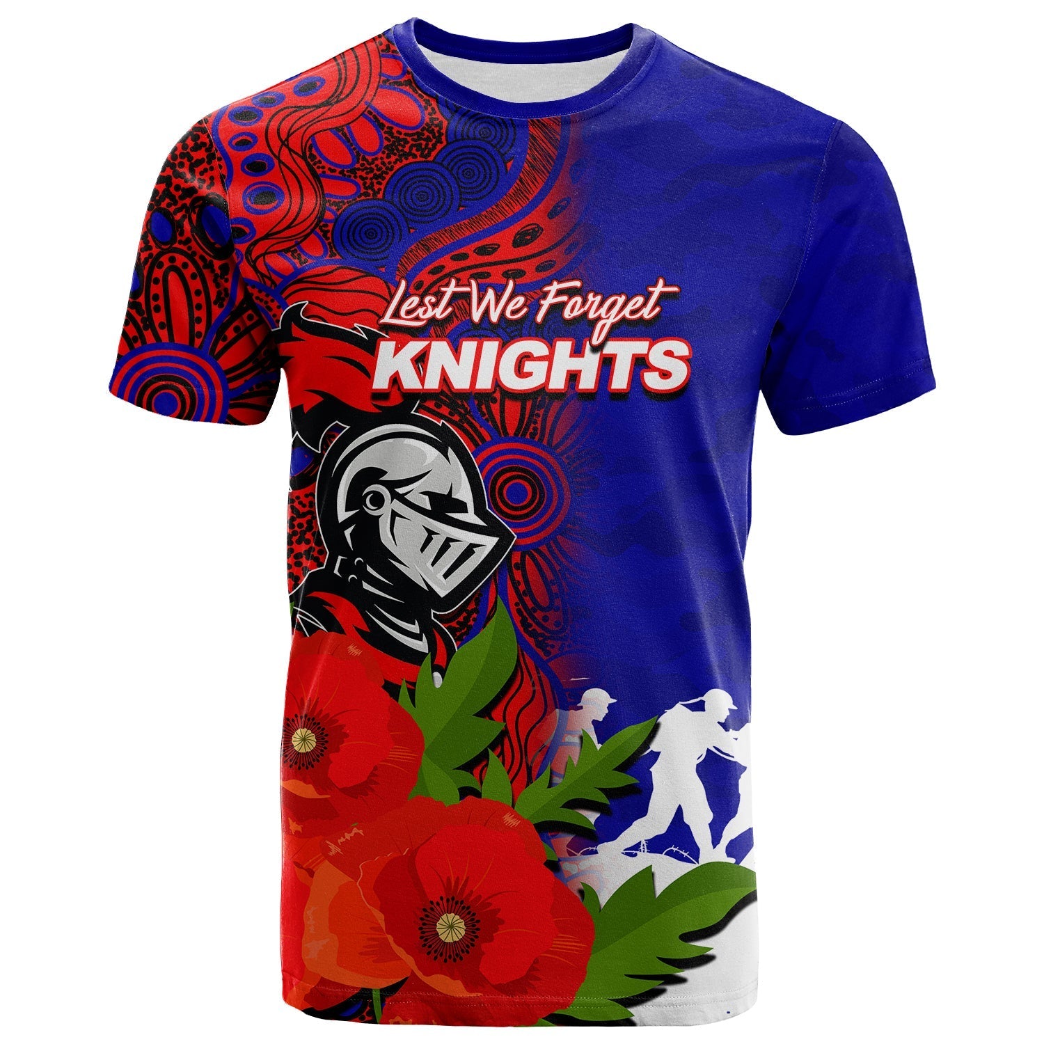 custom-personalisedknights-anzac-day-aboriginal-mix-army-patterns-t-shirt