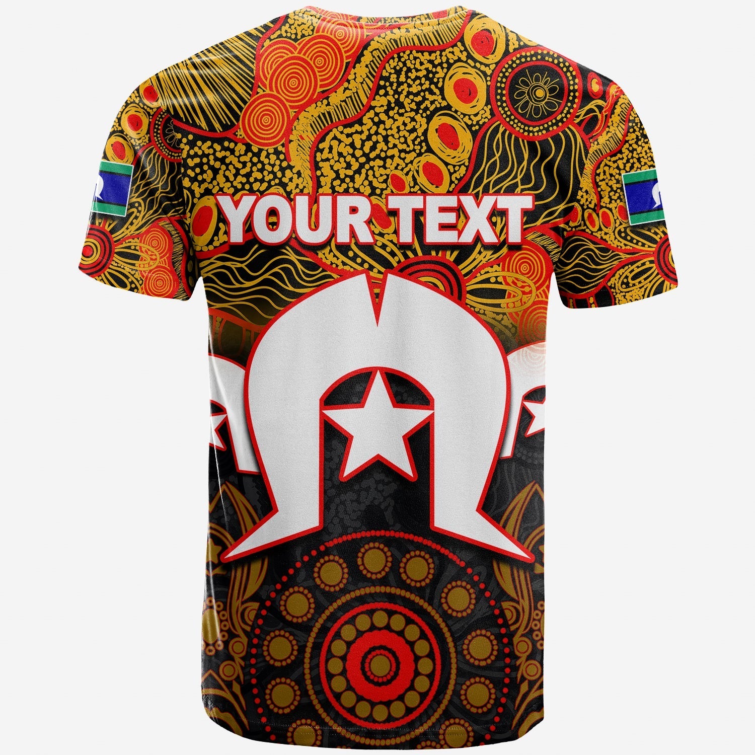 custom-personalisedeels-torres-strait-islanders-mix-aboriginal-t-shirt-no2