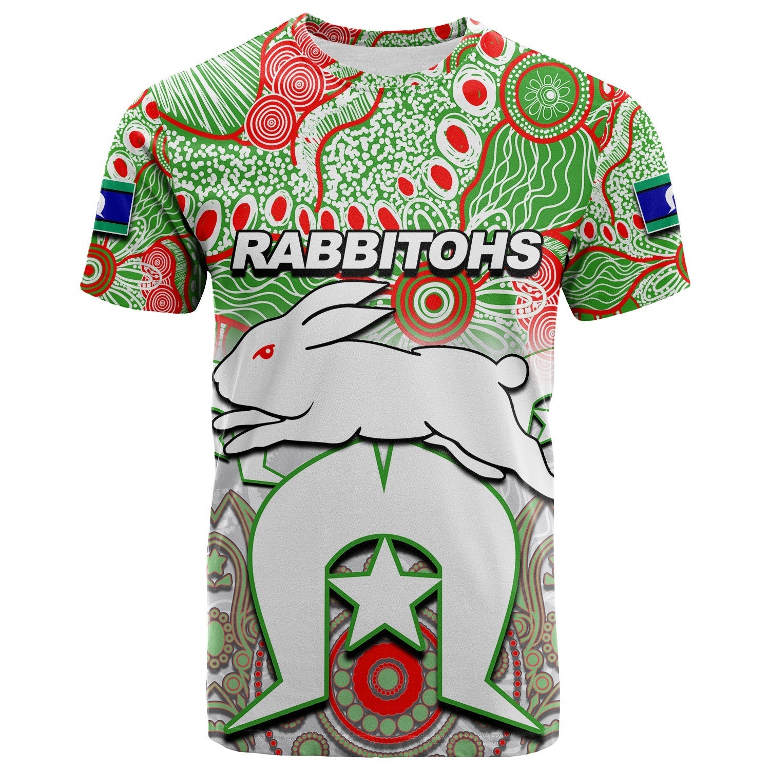 custom-personalisedrabbitohs-torres-strait-islanders-mix-aboriginal-t-shirt