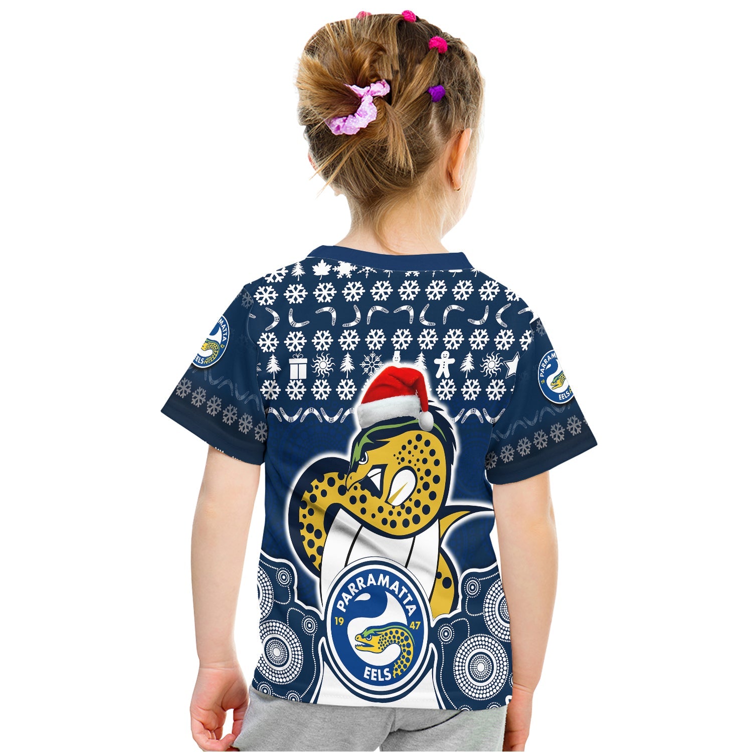 parramatta-eels-christmas-vibe-with-aboriginal-dot-panting-style-t-shirt