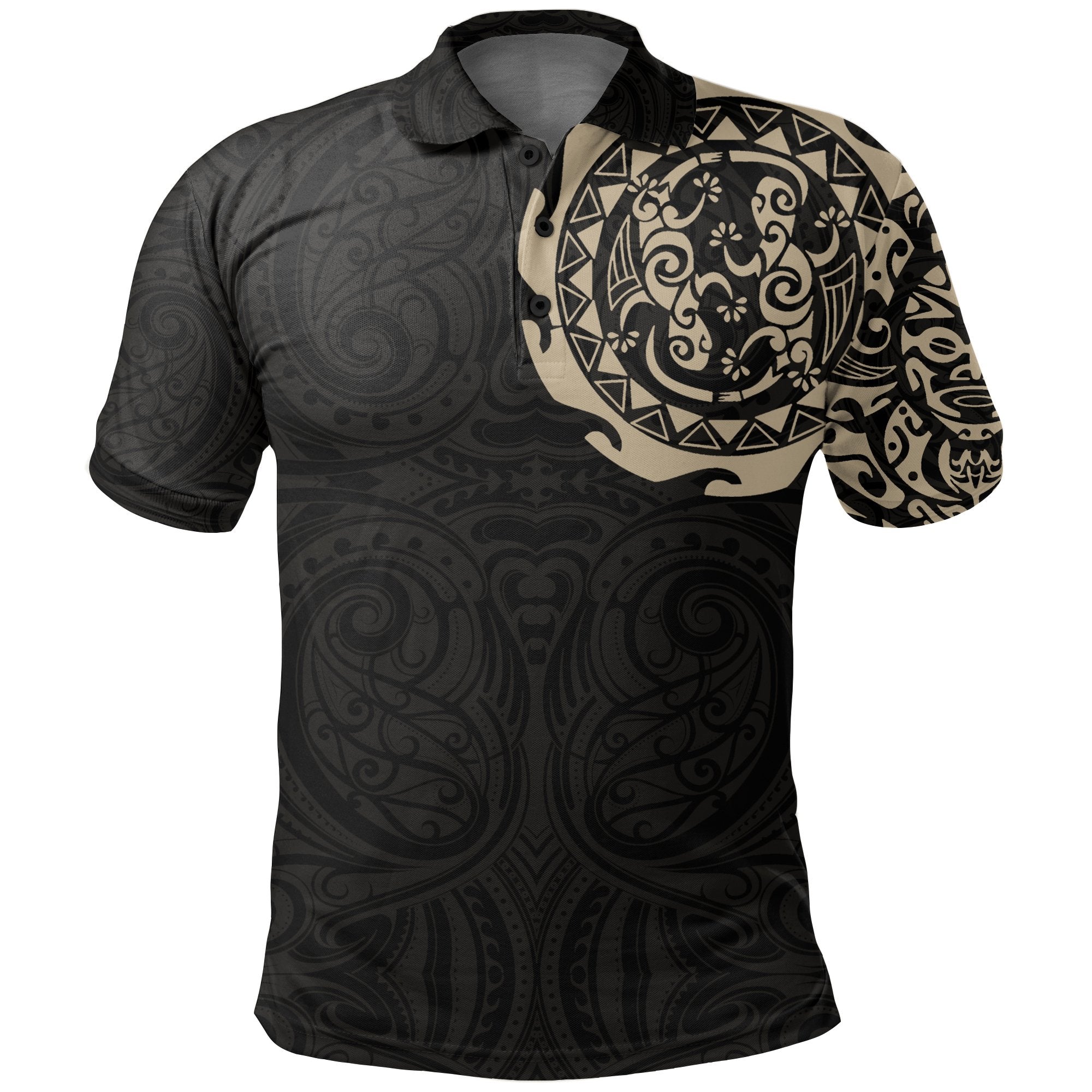 maori-tangaroa-tattoo-new-zealand-polo-shirt-tan