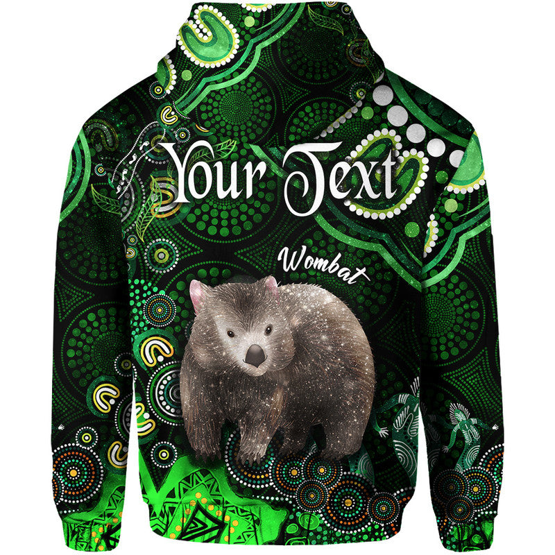 custom-personalised-australian-astrology-zip-up-and-pullover-hoodie-taurus-wombat-zodiac-aboriginal-vibes-green