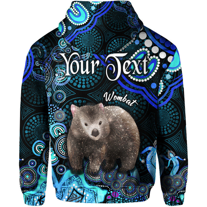 custom-personalised-australian-astrology-zip-up-and-pullover-hoodie-taurus-wombat-zodiac-aboriginal-vibes-blue