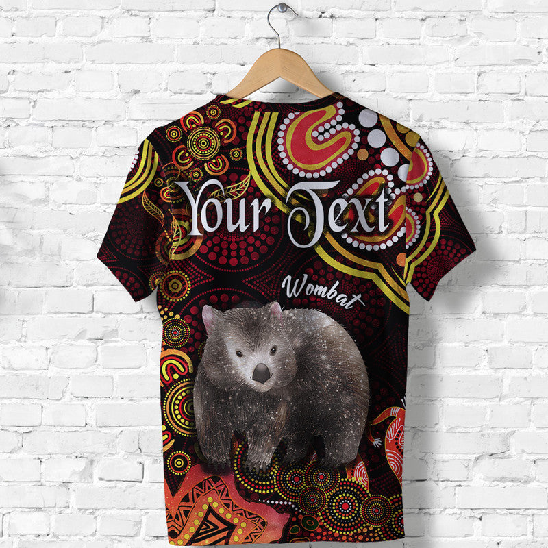 custom-personalised-australian-astrology-t-shirt-taurus-wombat-zodiac-aboriginal-vibes-red