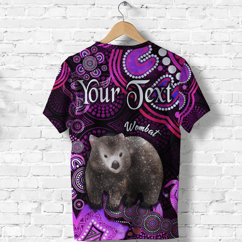 custom-personalised-australian-astrology-t-shirt-taurus-wombat-zodiac-aboriginal-vibes-pink