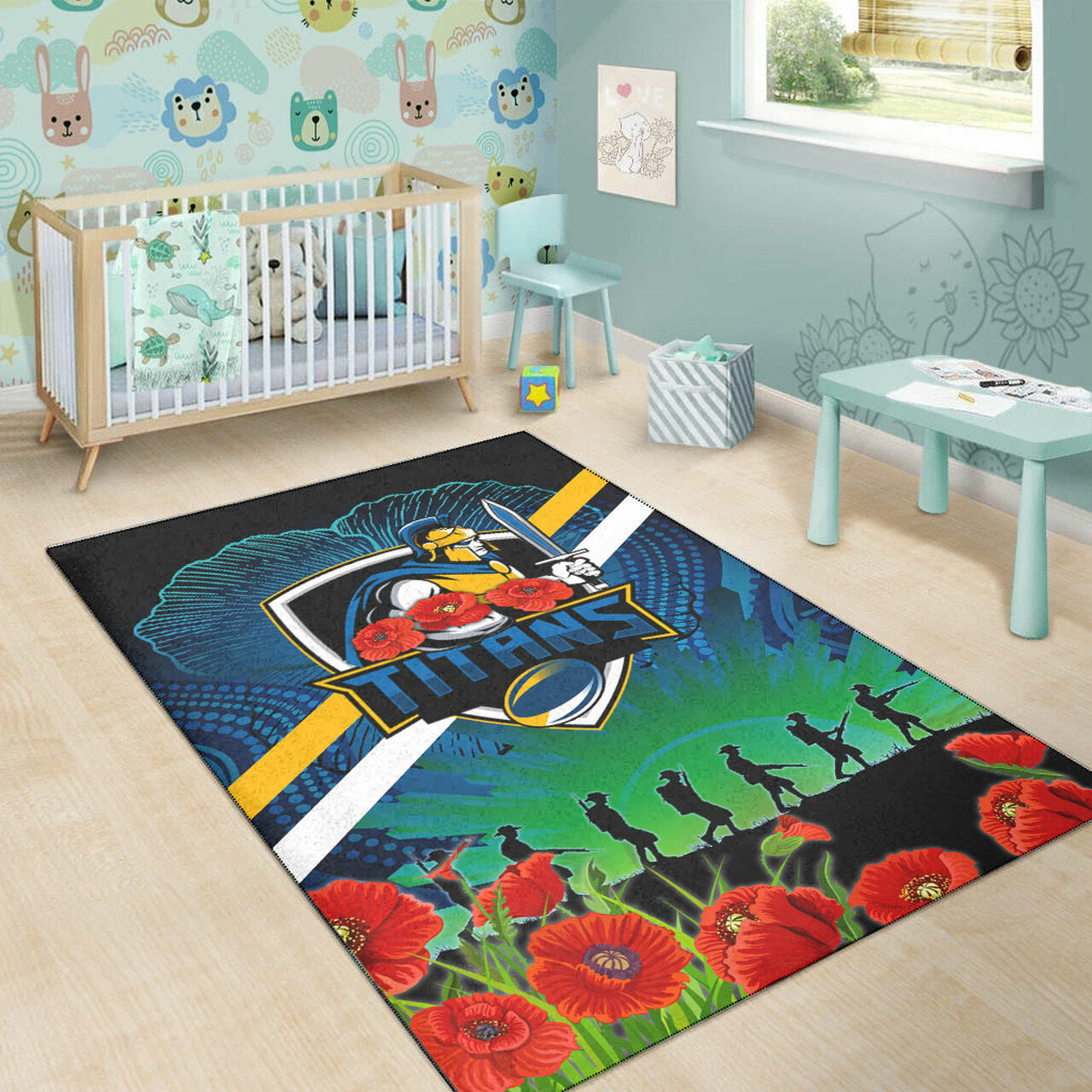 titans-rugby-area-rug-custom-anzac-titans-rugby-logo-area-rug