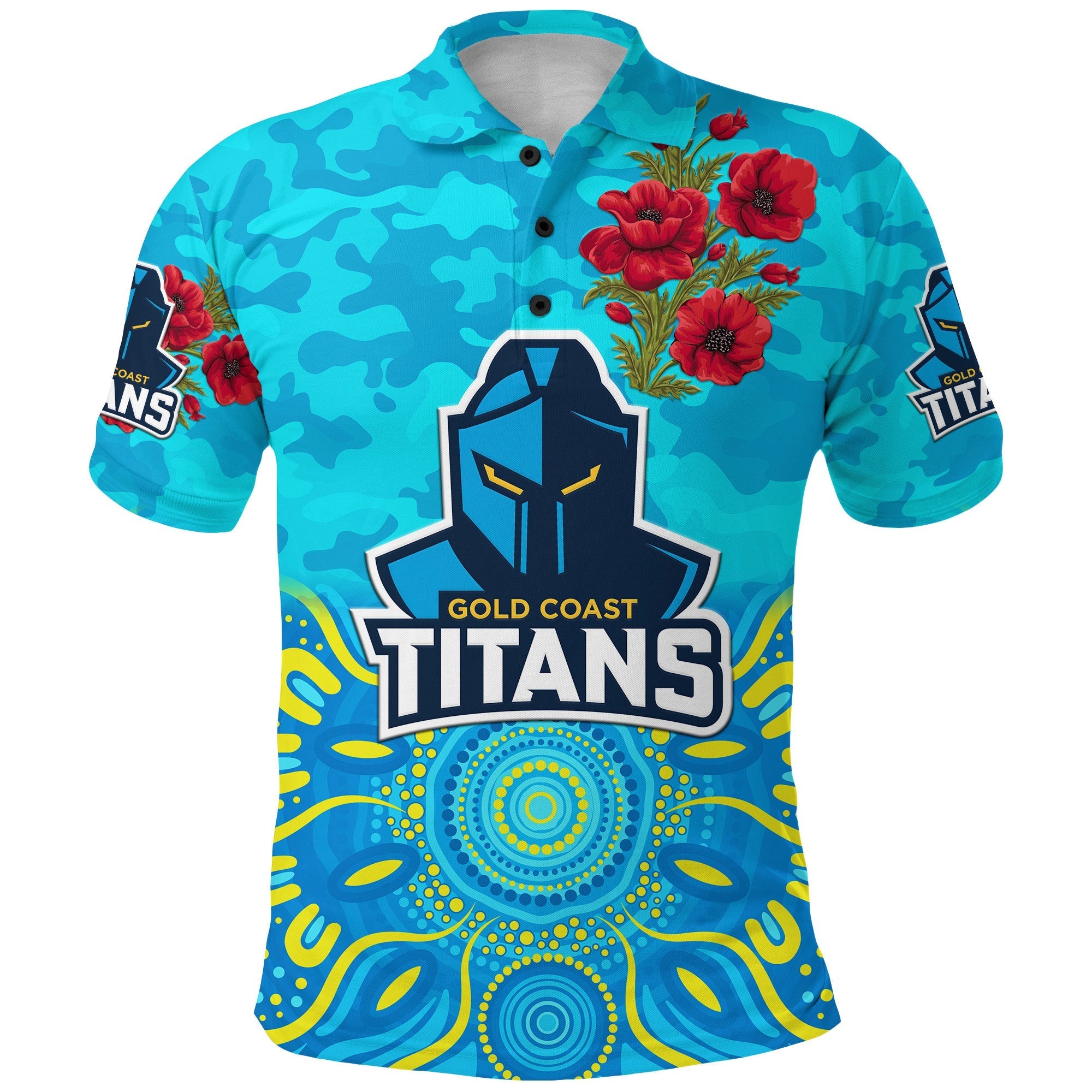 custom-personalised-gold-coast-titans-anzac-2022-polo-shirt-indigenous-vibes