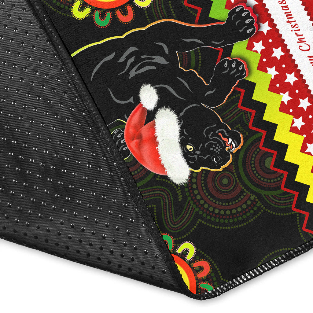 custom-personalised-panthers-christmas-area-rug-penrith-snow-mix-indigenous