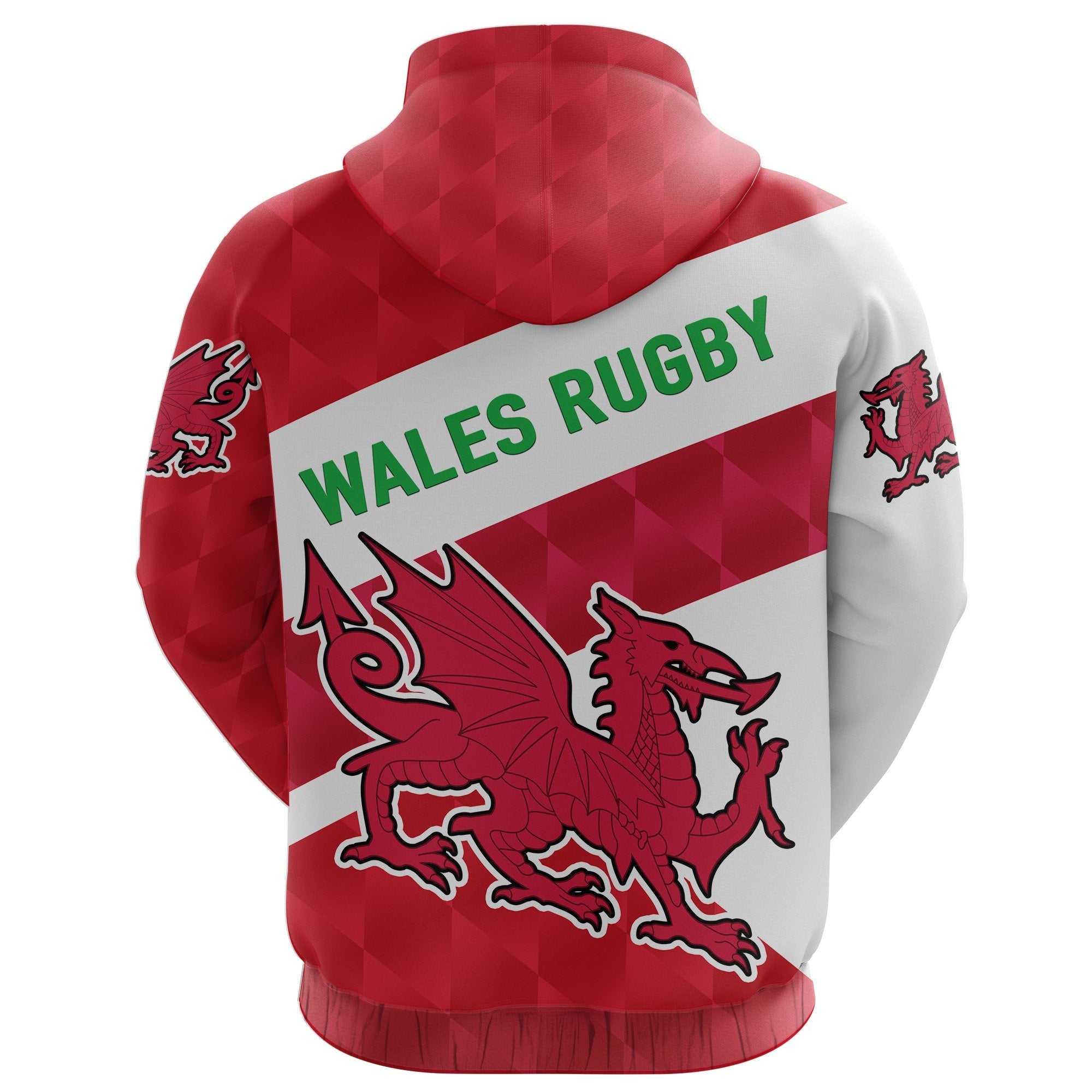 Wales Rugby Hoodie Sporty Style