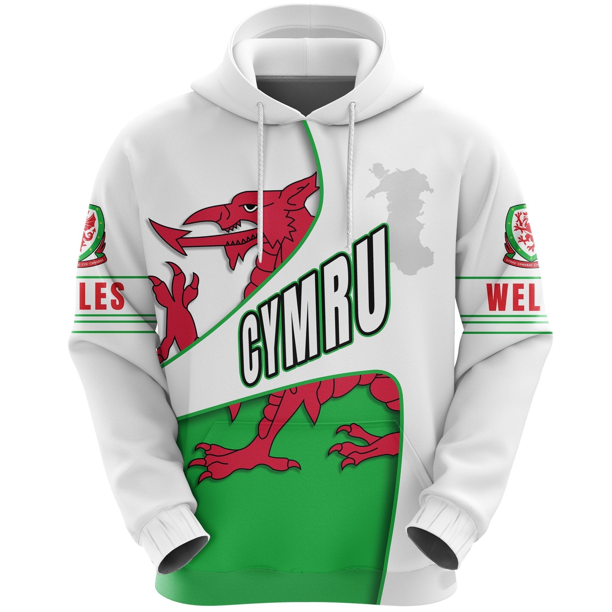 Wales Hoodie, Heart And Soul Pullover Hoodie