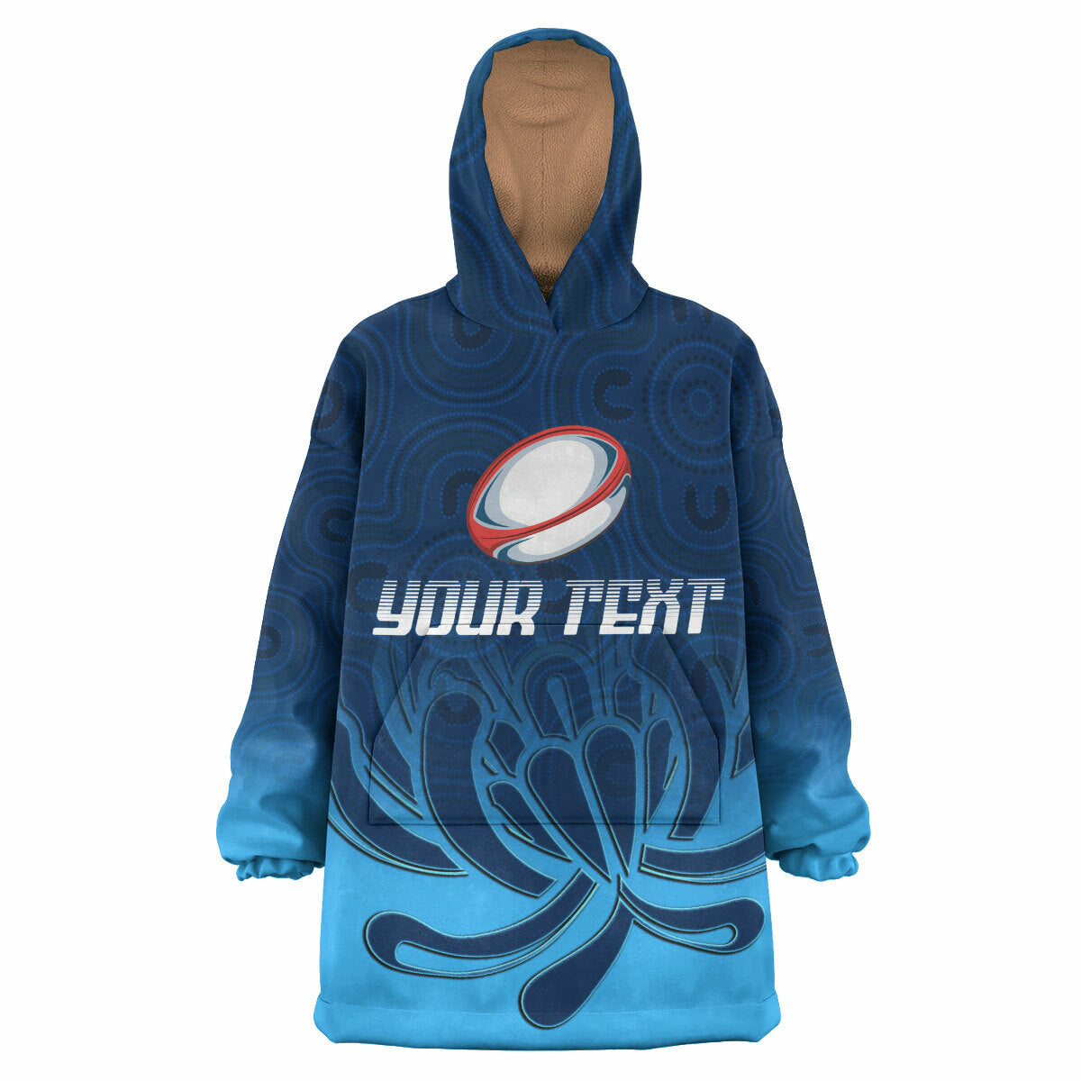 waratahs-rugby-snug-hoodie-custom-australian-native-flowers-oodie-blanket