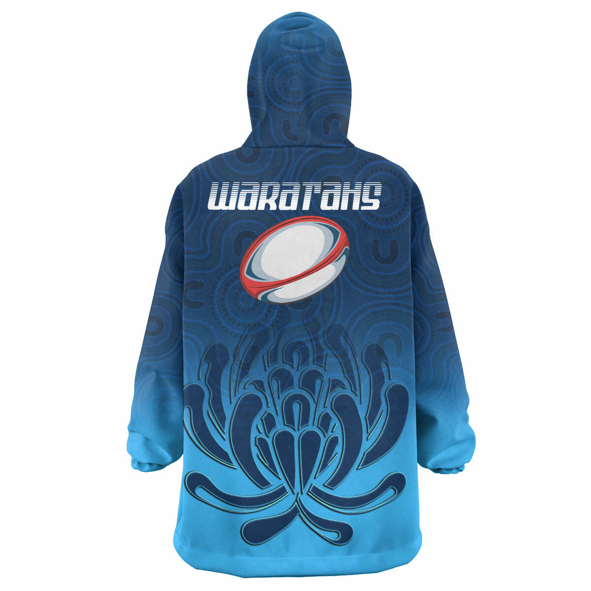 waratahs-rugby-snug-hoodie-custom-australian-native-flowers-oodie-blanket