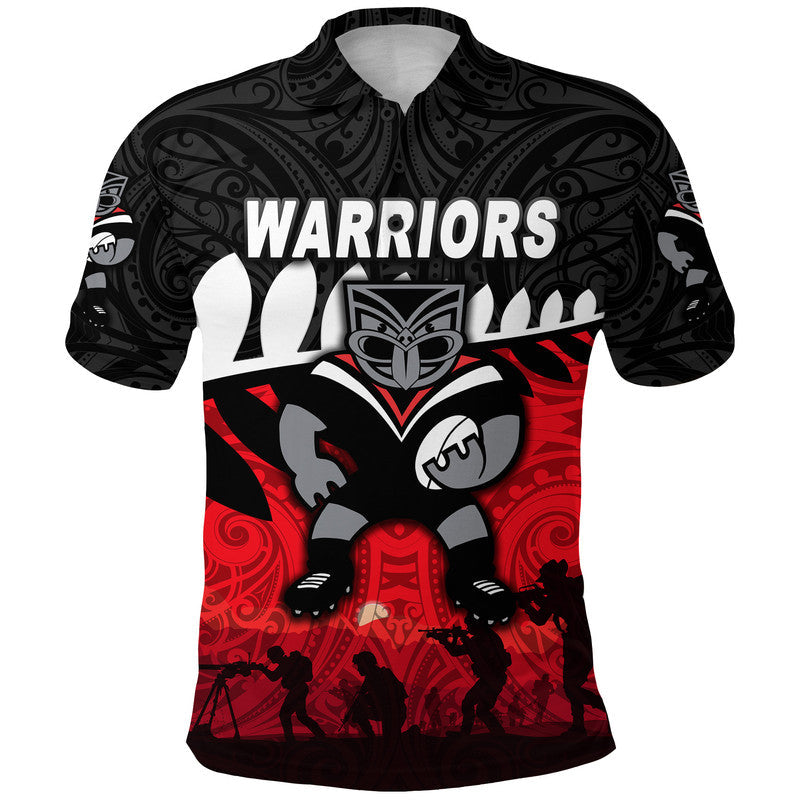 custom-personalised-warriors-anzac-polo-shirt-maori-simple-style