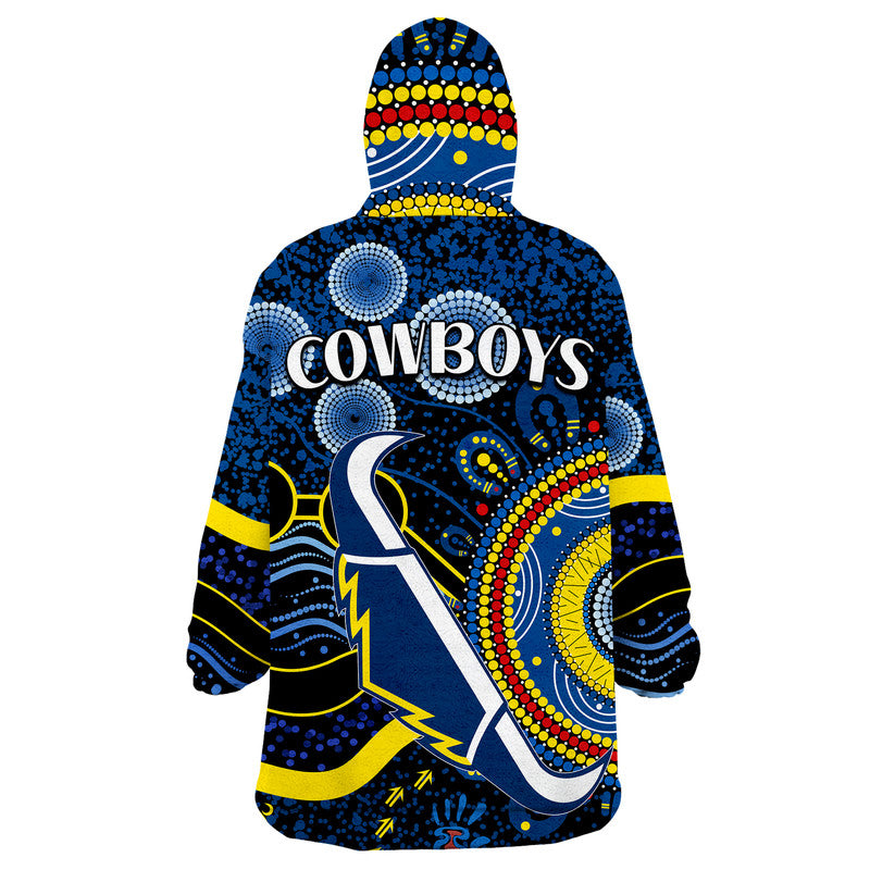 cowboys-rugby-wearable-blanket-hoodie-aboriginal-dots-version