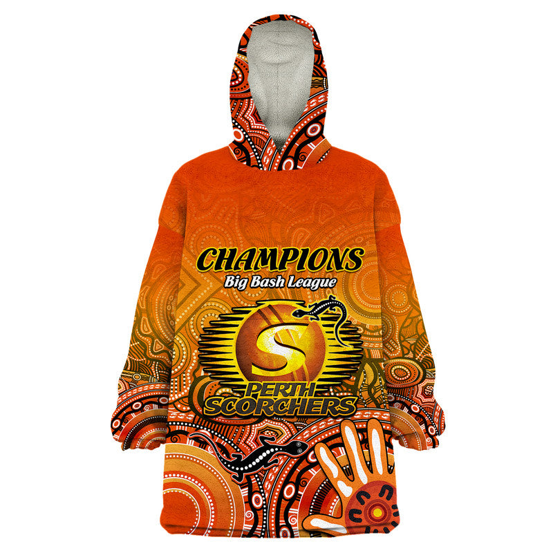perth-scorchers-champions-wearable-blanket-hoodie-lizard-indigenous-aboriginal