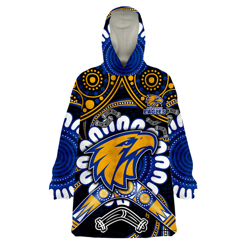 west-coast-eagles-wearable-blanket-hoodie-boomerang-indigenous-dots