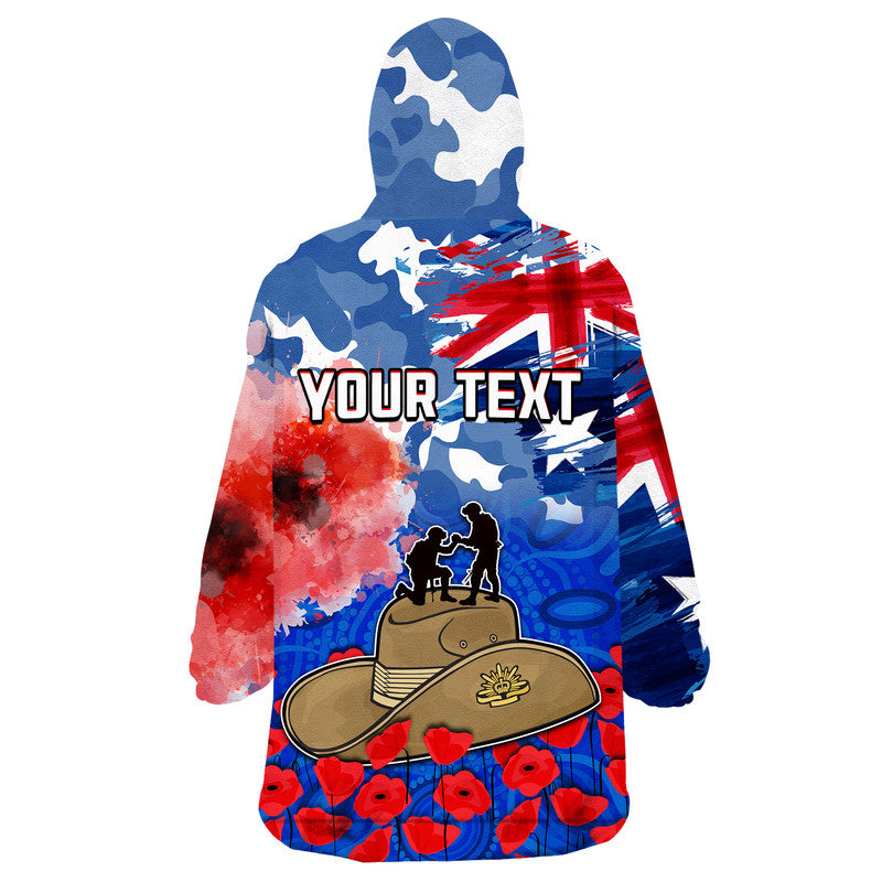 custom-personalised-australia-anzac-day-wearable-blanket-hoodie-grunge-australia-flag-and-red-poppy