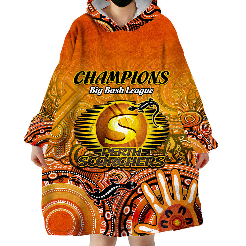 perth-scorchers-champions-wearable-blanket-hoodie-lizard-indigenous-aboriginal