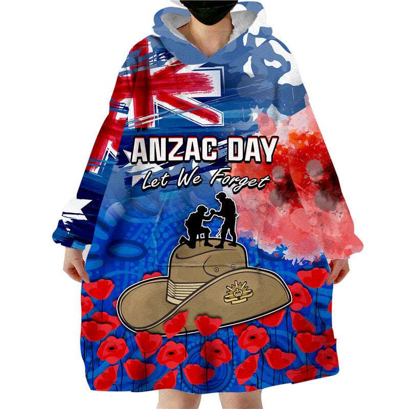 custom-personalised-australia-anzac-day-wearable-blanket-hoodie-grunge-australia-flag-and-red-poppy