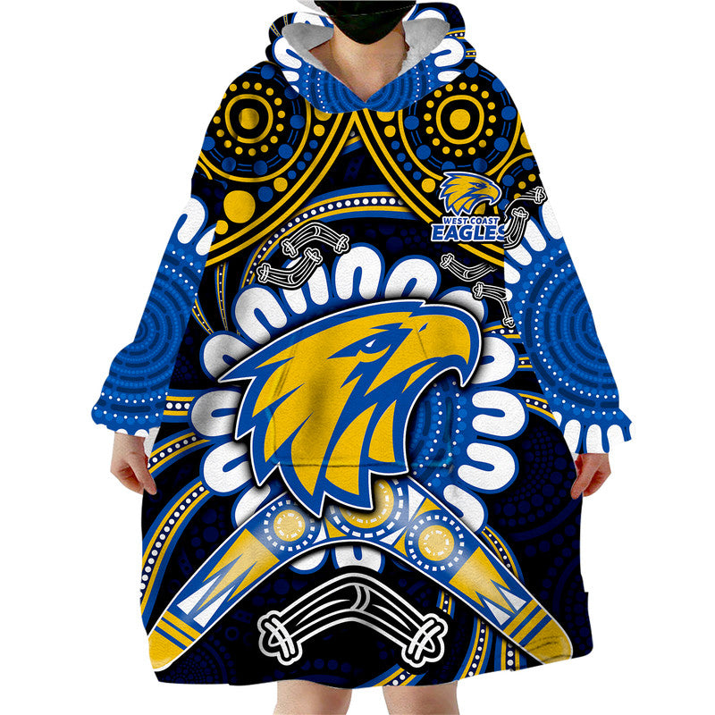 west-coast-eagles-wearable-blanket-hoodie-boomerang-indigenous-dots