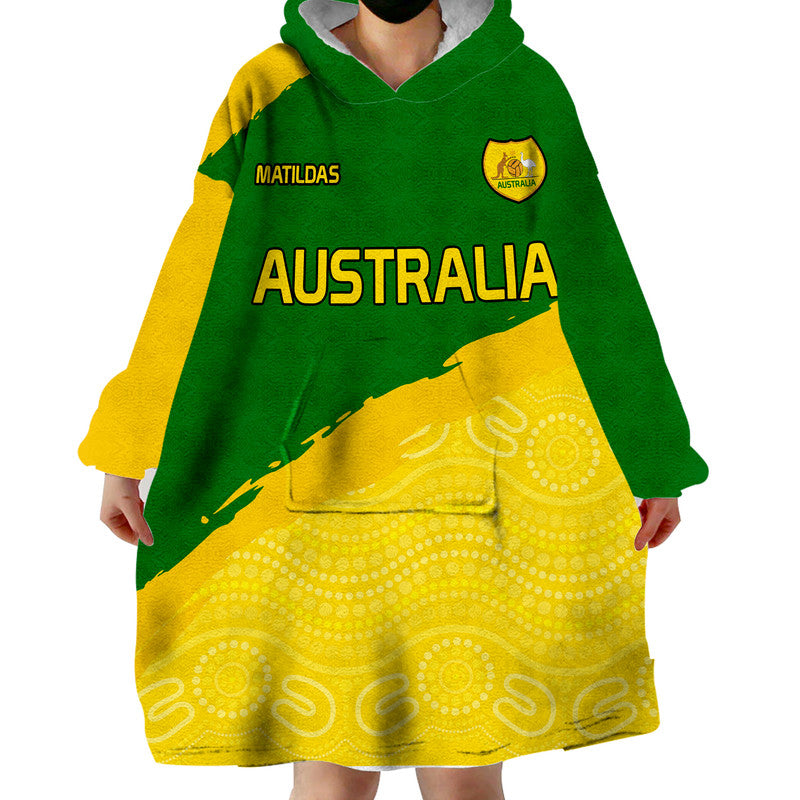 Australia Soccer Wearable Blanket Hoodie World Cup Football Matildas F Aussie Hoodie