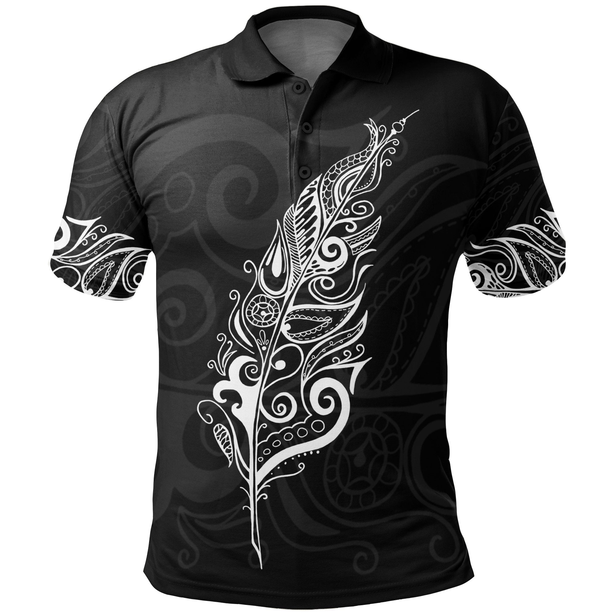 new-zealand-polo-shirt-light-silver-fern-golf-shirts-white