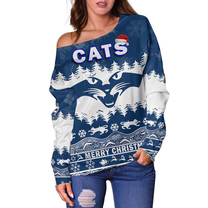 custom-personalised-and-number-geelong-cats-unique-winter-season-women-off-shoulder-sweater-cats-merry-christmas