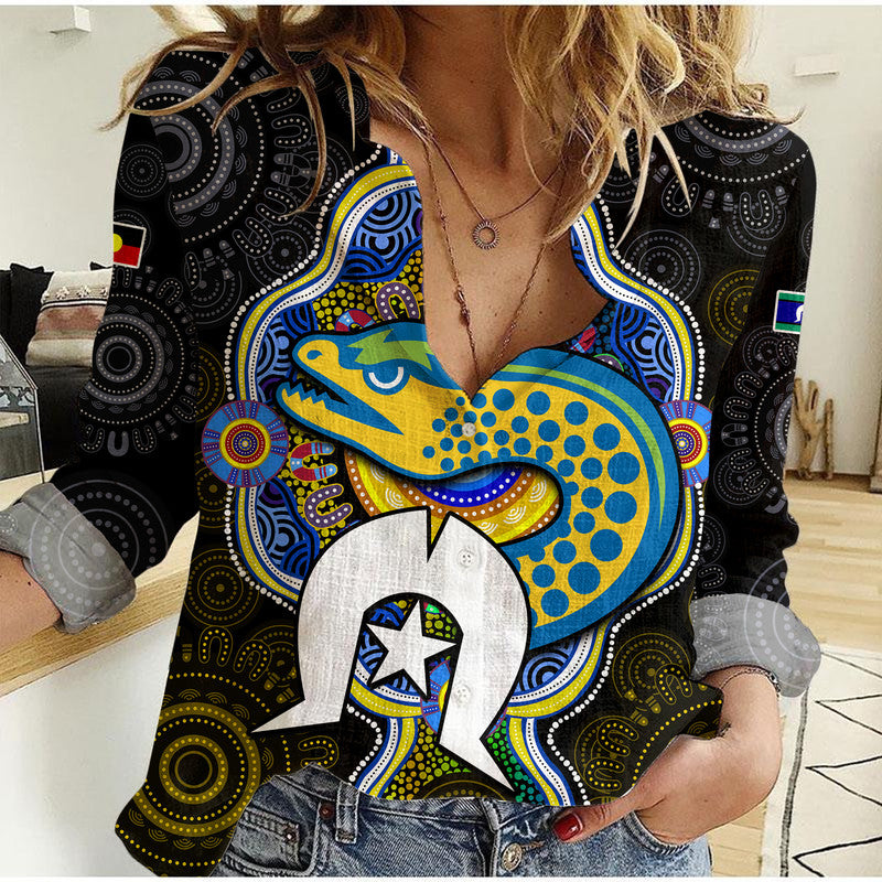 eels-rugby-naidoc-week-women-casual-shirt-indigenous