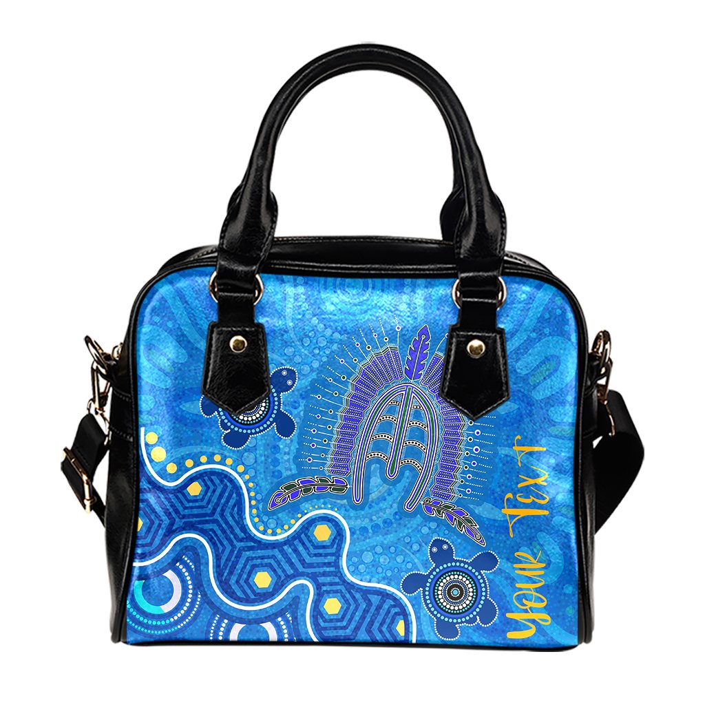 Torres Strait Personalised Shoulder Handbag - Dhari And Turtle - Vibe Hoodie