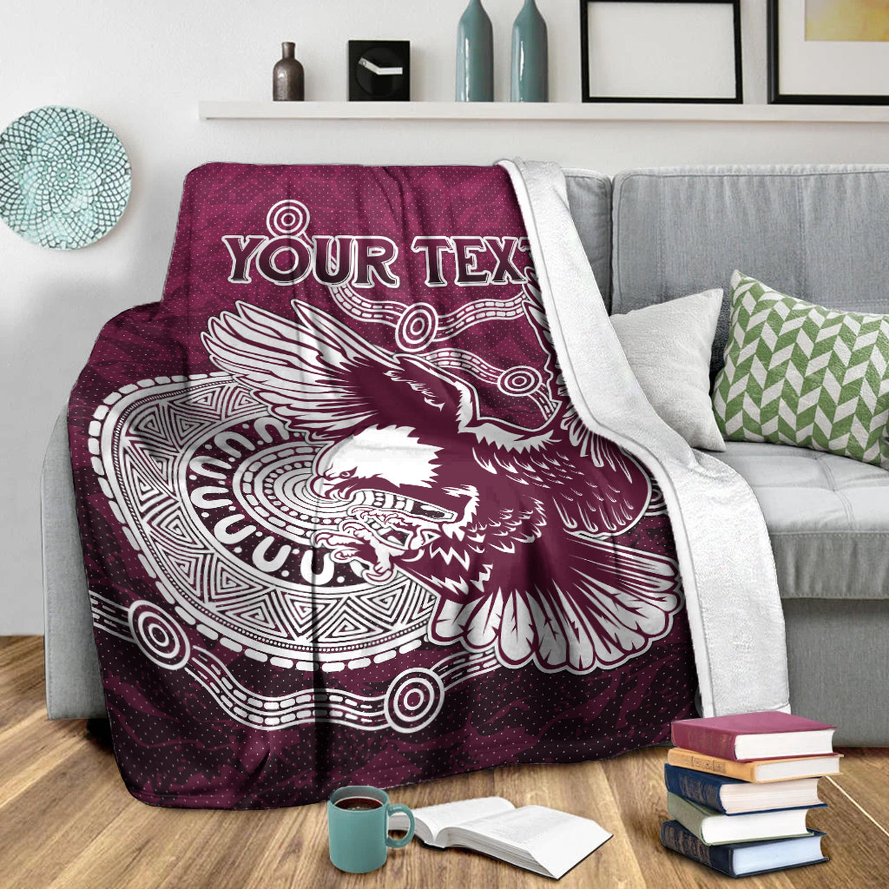 sea-eagles-rugby-blanket-custom-super-eagles-blanket