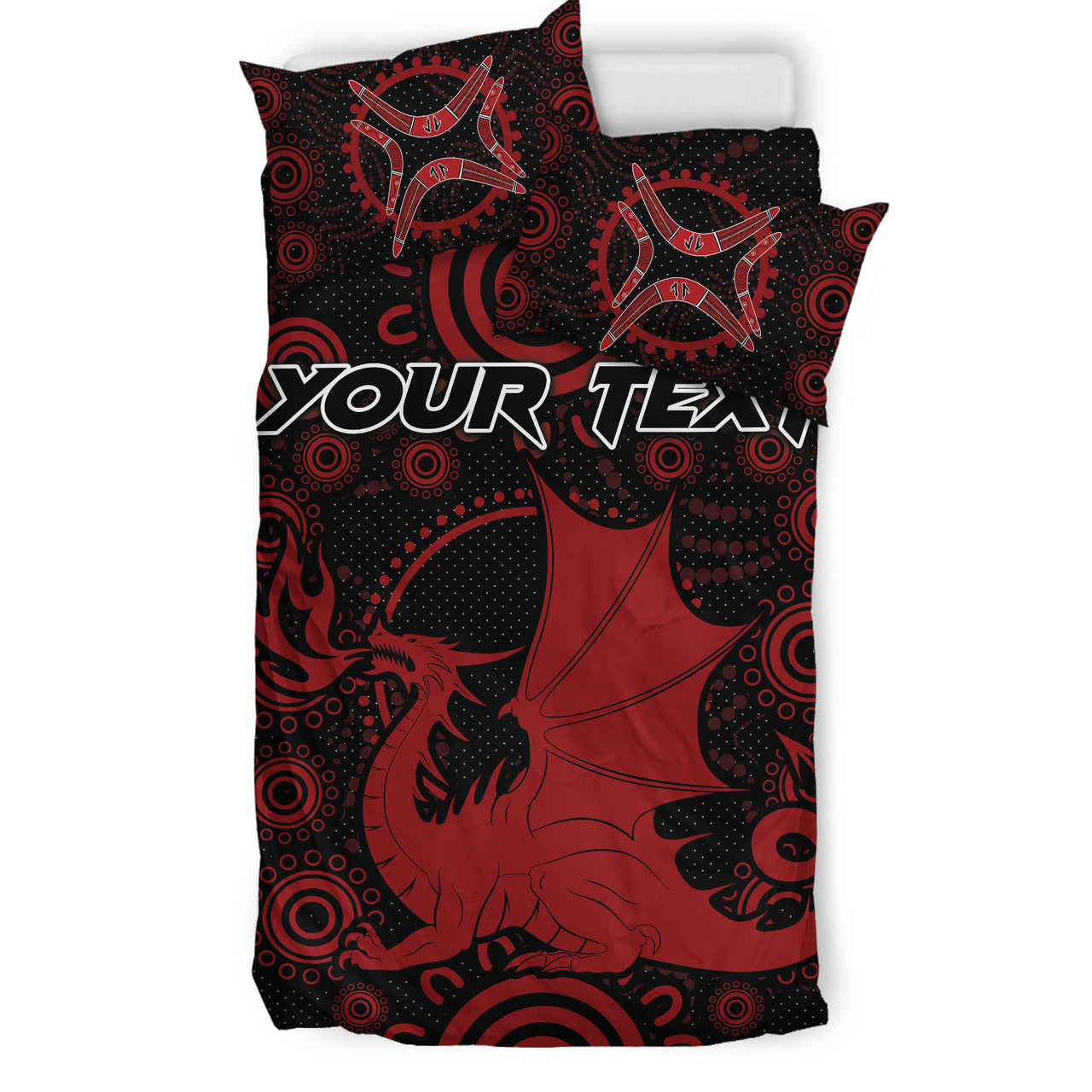 st-george-rugby-bedding-set-custom-indigenous-dragons-bedding-set