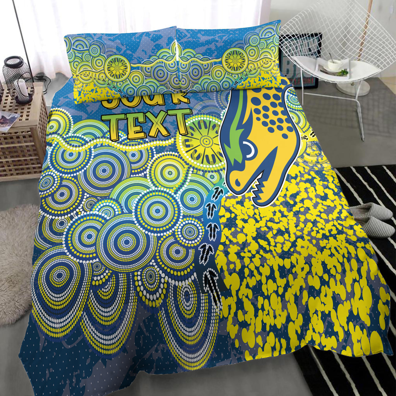 eels-rugby-bedding-set-custom-super-eels-bedding-set