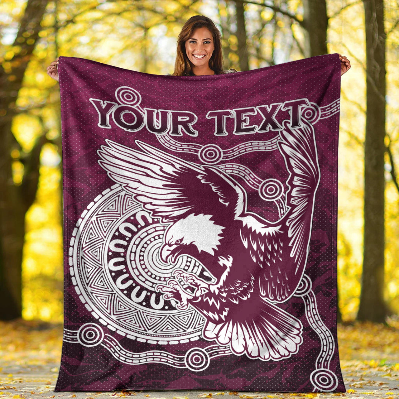 sea-eagles-rugby-blanket-custom-super-eagles-blanket