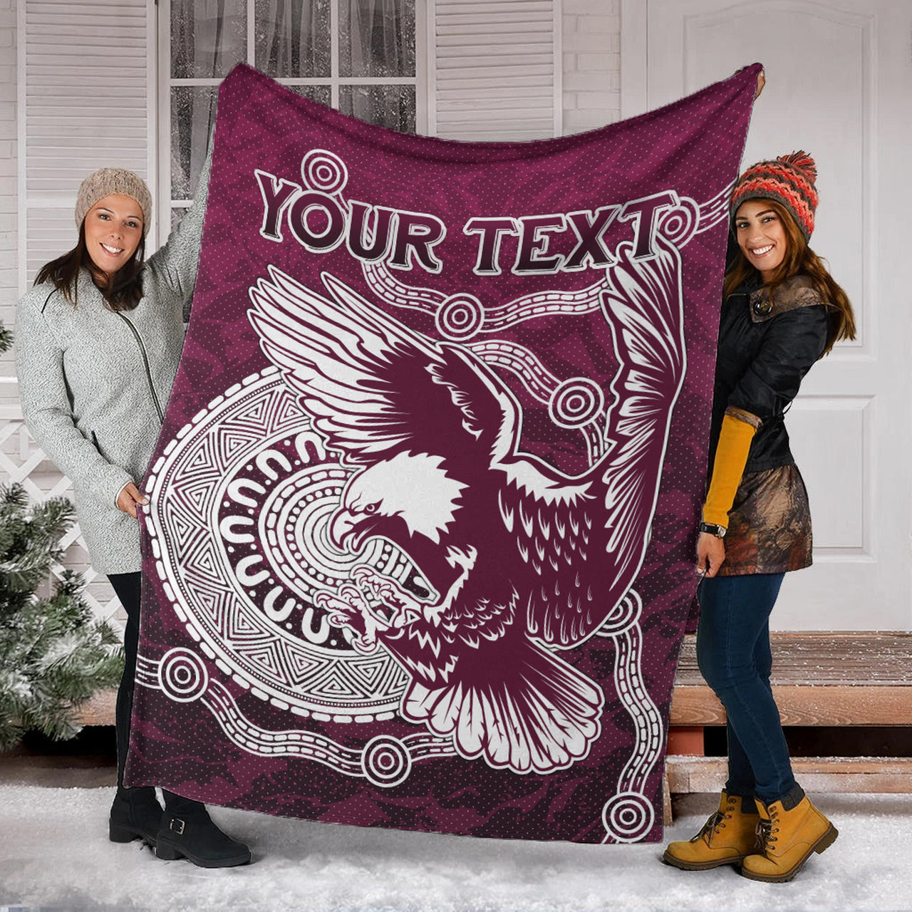 sea-eagles-rugby-blanket-custom-super-eagles-blanket