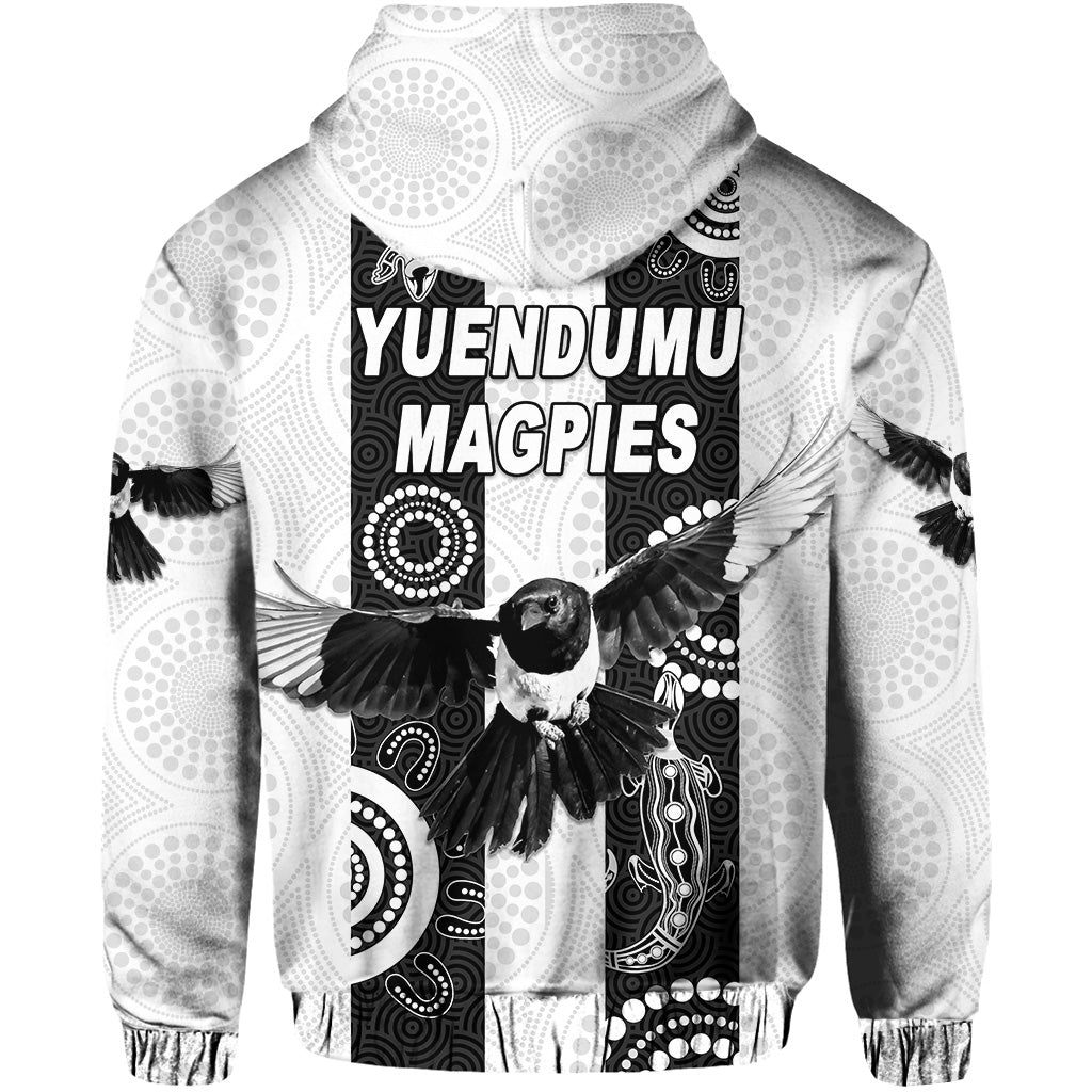 Yuendumu Magpies Football Club Hoodie Indigenous Version LT8