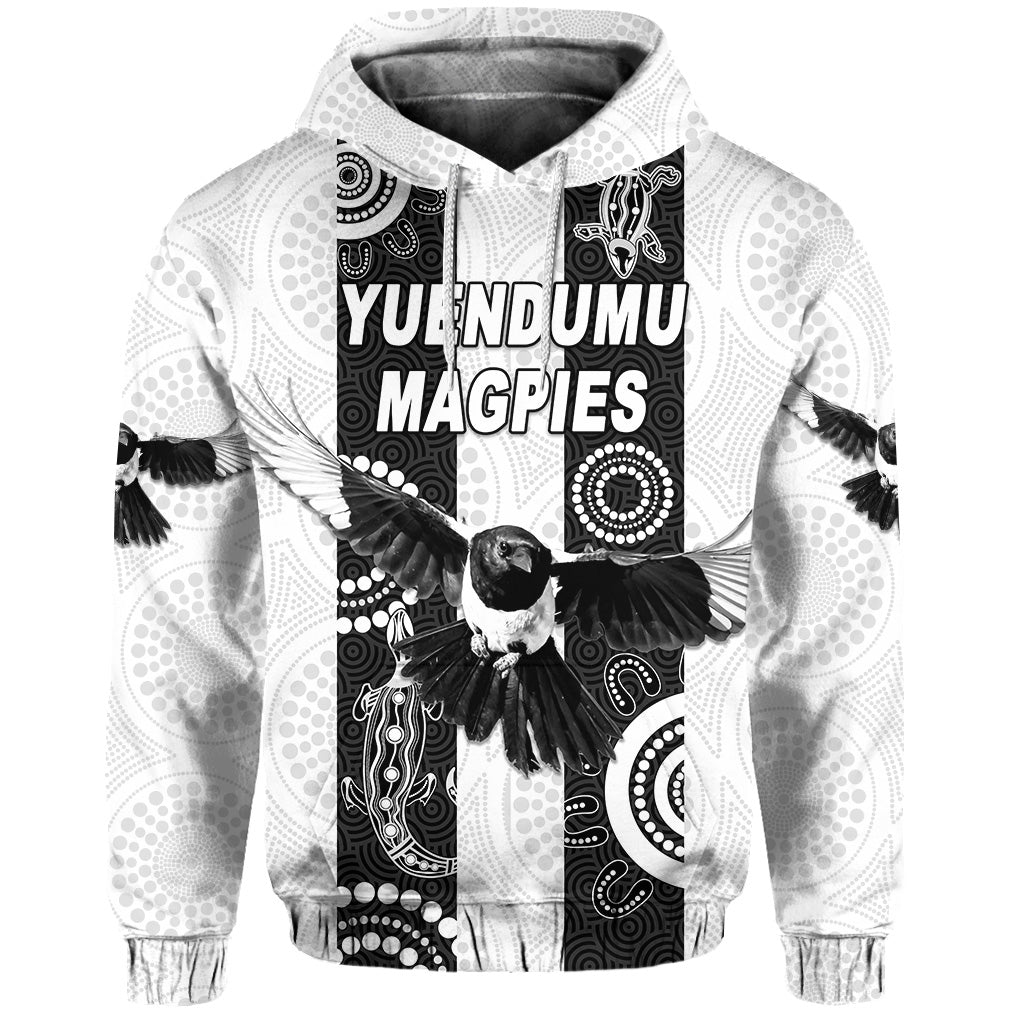 Yuendumu Magpies Football Club Hoodie Indigenous Version LT8