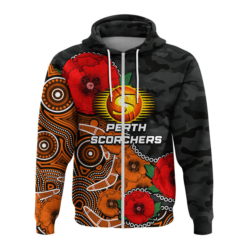 custom-personalised-anzac-day-perth-scorchers-army-mix-aboriginal-hoodie