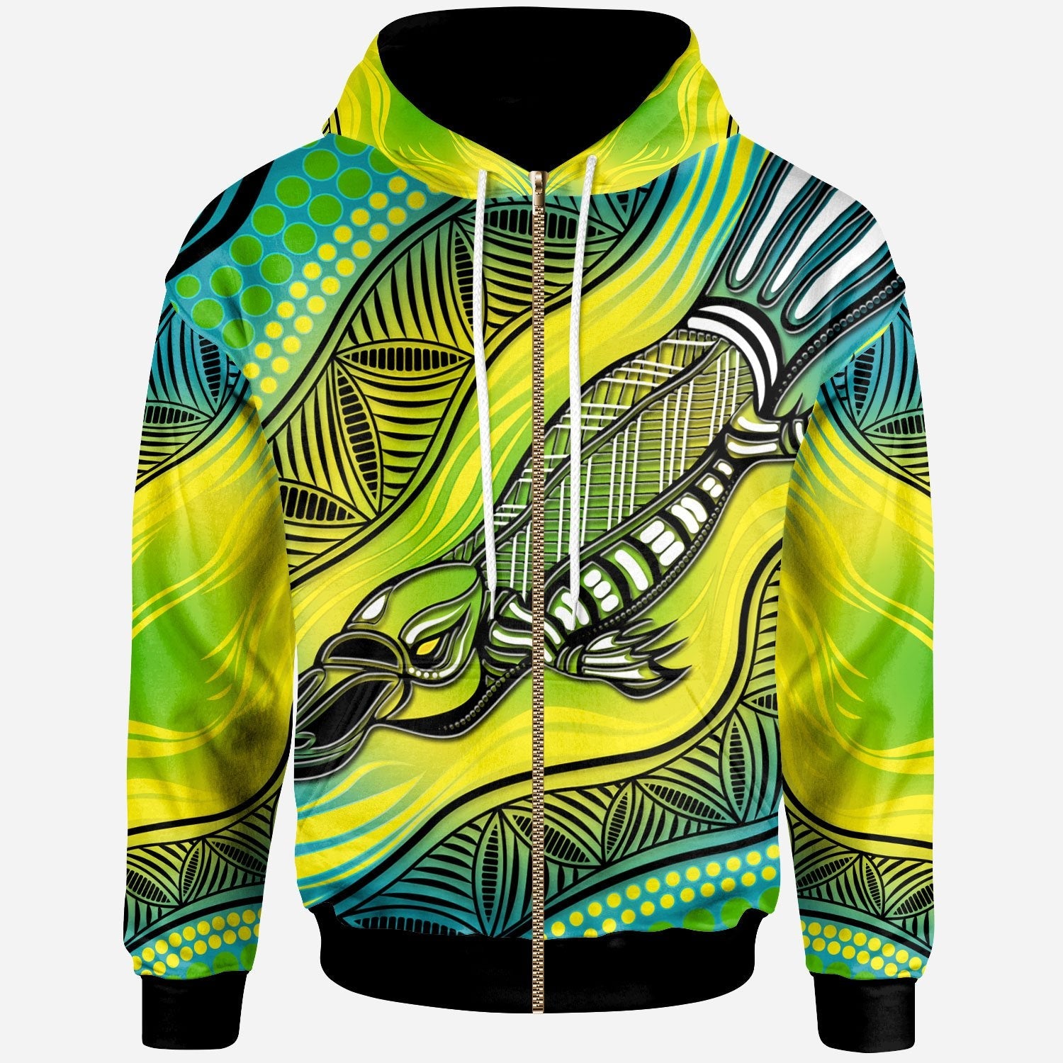 Zip Hoodie - Aboriginal Platypus