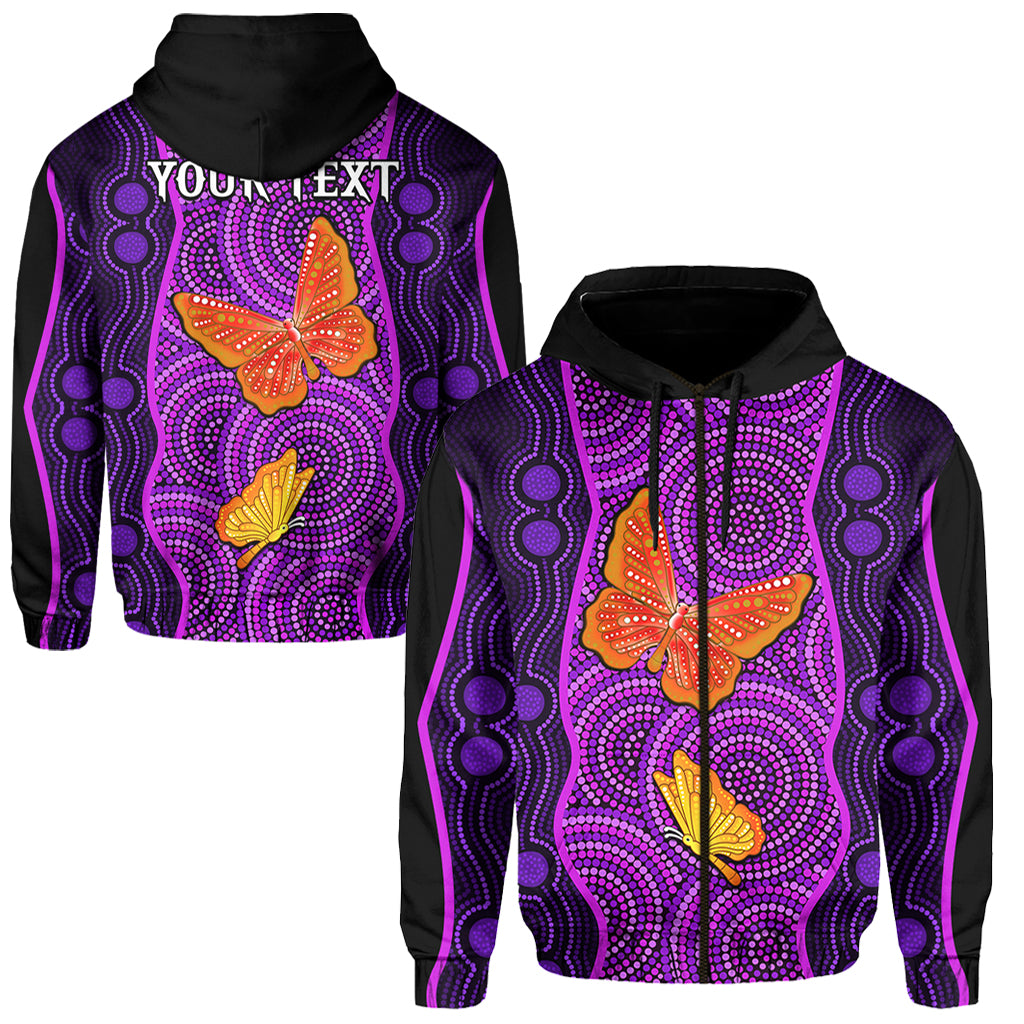 custom-personalised-aboriginal-dot-zip-hoodie-butterfly-natural-beauty