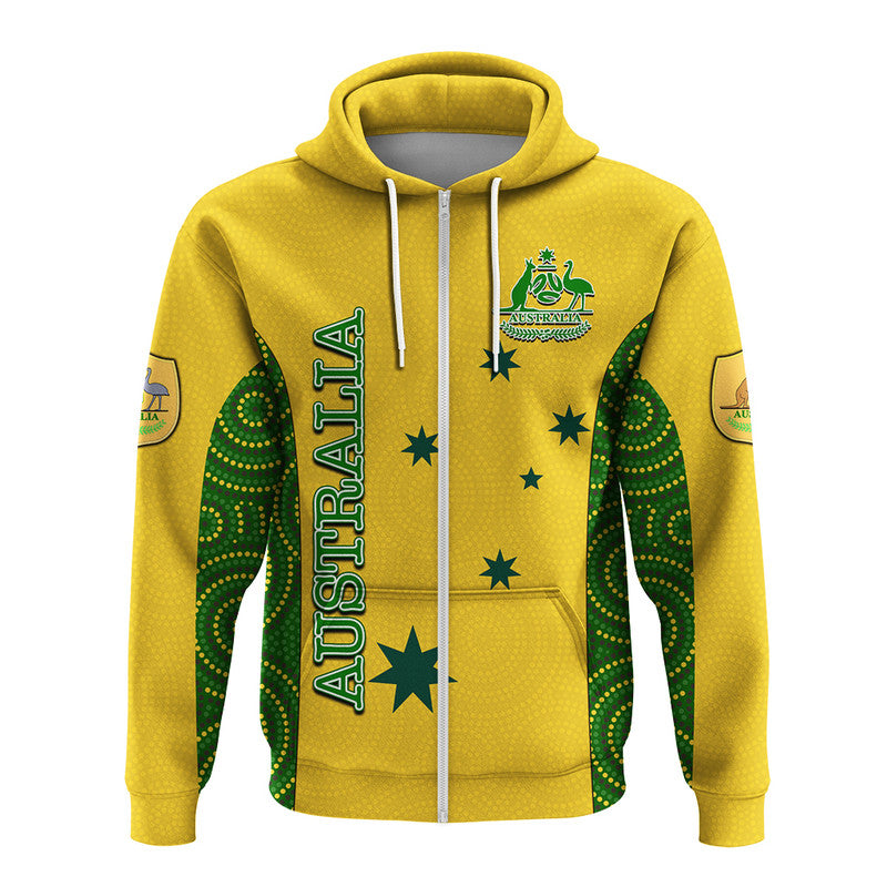 custom-personalised-and-number-australia-soccer-hoodie-aboriginal-dot-patterns