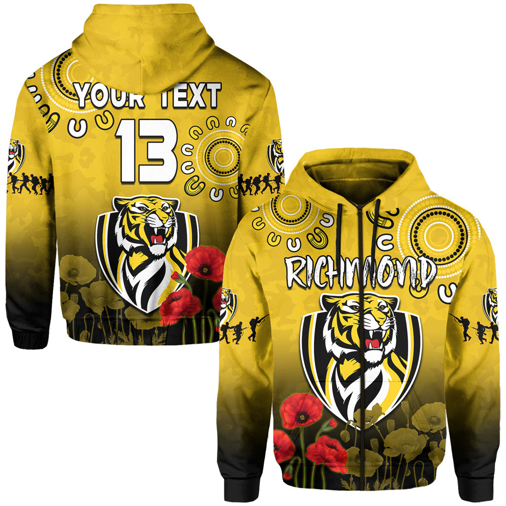 custom-text-and-number-richmond-anzac-2022-hoodie-tigers-aboriginal-poppy