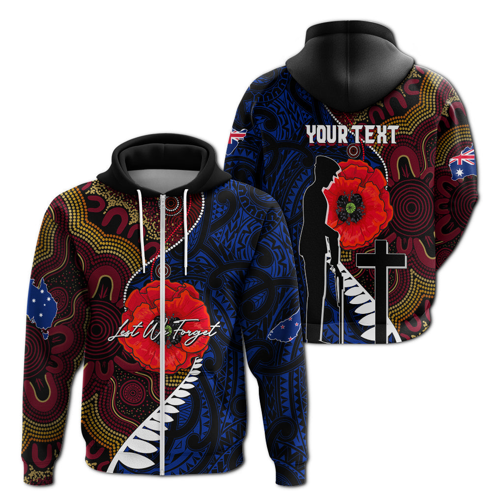 custom-personalised-aboriginal-mix-maori-anzac-day-hoodie-lest-we-forget