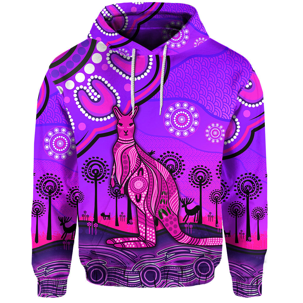 custom-personalised-aboriginal-art-kangaroo-hoodie-indigenous-unique-vibes-purple