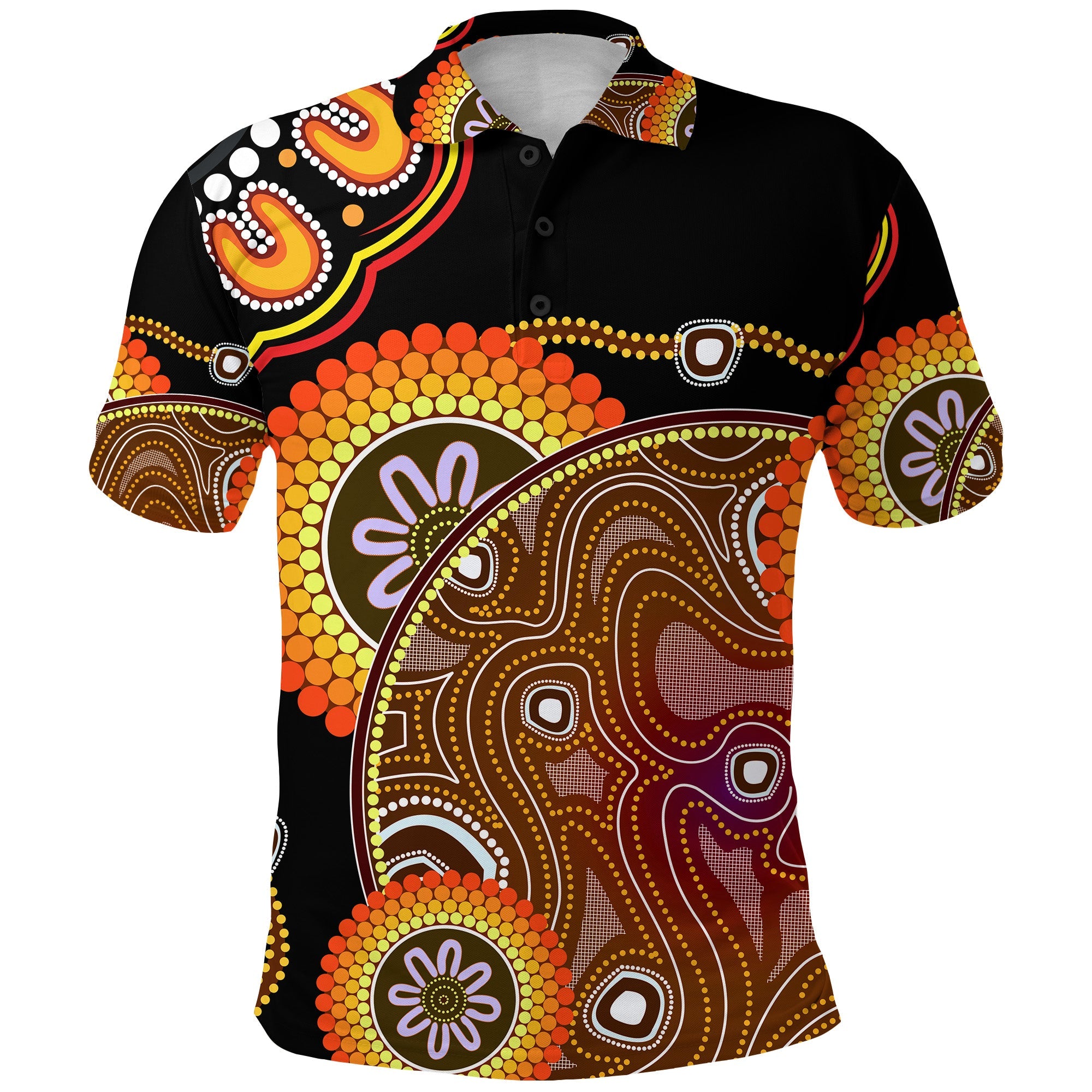 aboriginal-polo-shirt-sun-rise-indigenous-vibes