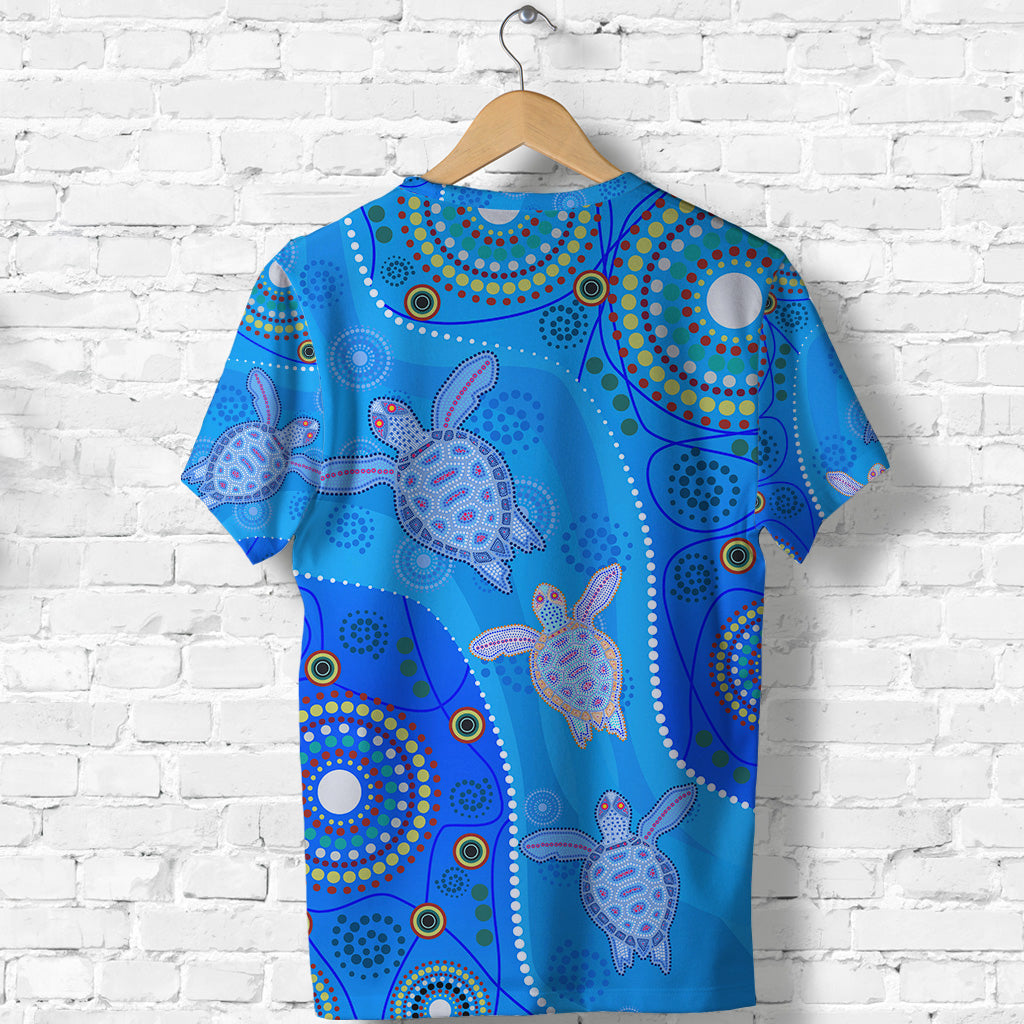 aboriginal-art-turtle-t-shirt-indigenous-simple-vibes