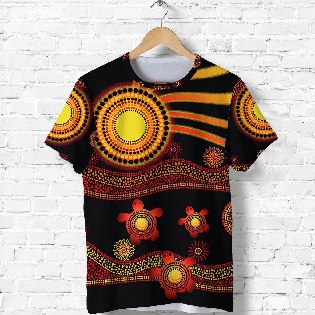 custom-personalised-aboriginal-indigenous-flag-vibes-t-shirt-turtle