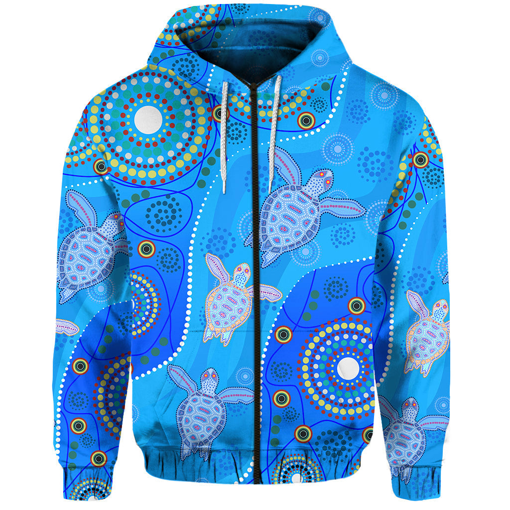 custom-personalised-aboriginal-art-turtle-zip-hoodie-indigenous-simple-vibes